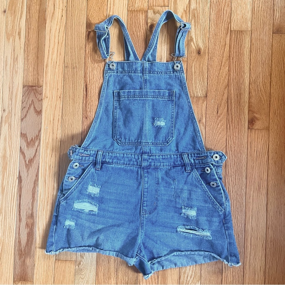Celebrity Pink Youth Denim Short Overalls